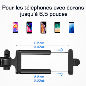 Mpow Perche Selfie Bluetooth, Ultra-Léger Mini Selfie Stick Monopode Extensiblede 31, 9 pouces