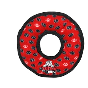 tuffy dog toy red ring