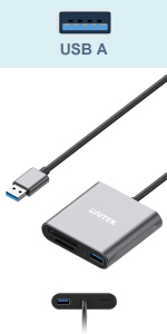 Unitek USB 3.2 Gen1x1 XQD/SD/TF Memory Card Reader Adapter 