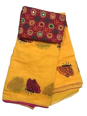 Butterfly Chanderi Saree