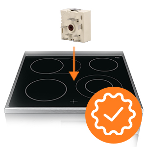 Interruttore Piastra Cottura VIOKS 230V - Ricambio Per EGO 50.57021.010 - Compatibile Con AEG, Bosch, Siemens, Neff