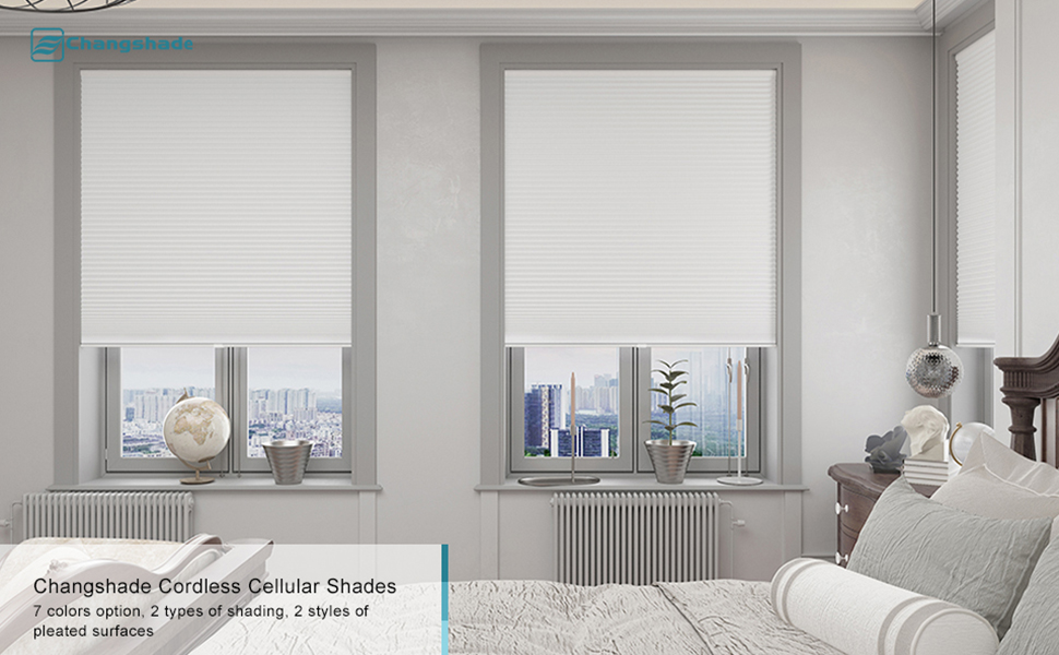 Changshade Cordless & Light Filtering Customized Cellular