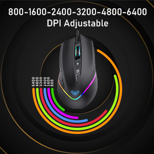 6 Modes DPI Adjustable