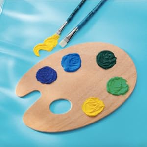 Amazon De Panduro Panopaint Palette Mit 10 Pastell Farben A 5ml Zum Malen Mit Dunnem Pinsel Fur Kinder Und Erwachsene