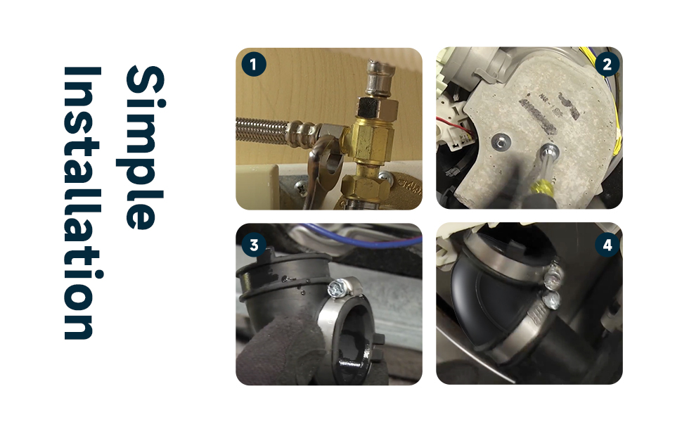 Washer Drain Hose Clamps Kit