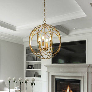 dimmable hanging chandelier