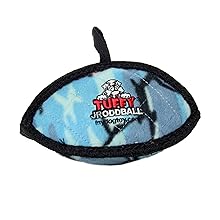 tuffy junior oddball ball dog toy blue plush soft interactive play