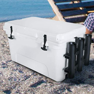 fishing rod holder with package 