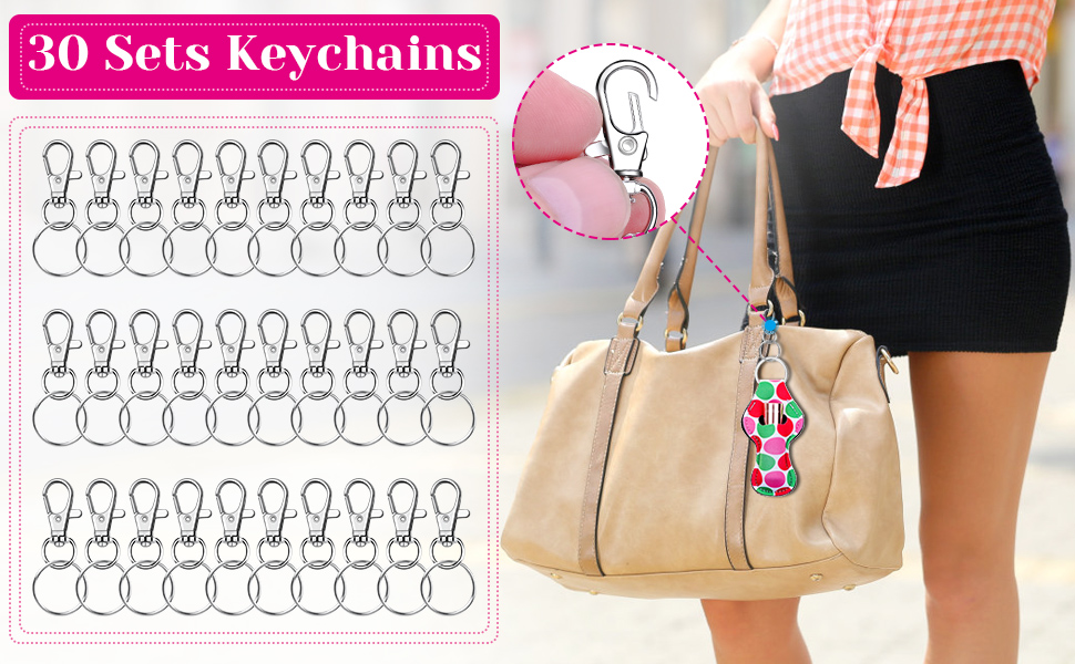 shynek Chapstick Holder Keychain Bulk, 30Pcs Lip Balm