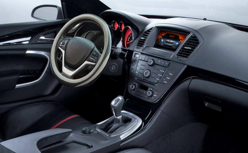 steering wheel cover leather