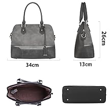 David Jones - Borsa a mano da donna Bugatti con strisce in pelle multicolore e glitter