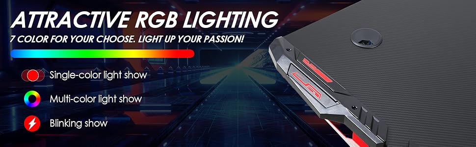LYTRON Gaming Desk with RGB Light