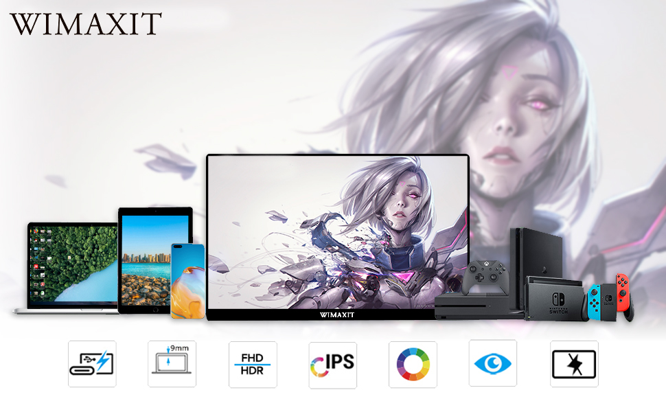 Amazon.co.jp: WIMAXIT モバイルモニター 14インチ モバイル