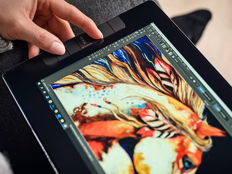 Amazon.com: VEIKK VK1200 V2 Drawing Tablet with Screen 11.6