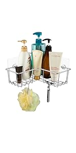 ashesive shower caddy