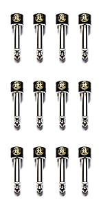 結ソルダーレスケーブル(片面印字)銀色キャップ ニッケルプラグ　6セット 結ソルダーレスケーブル(片面印字)銀色キャップ ニッケルプラグ