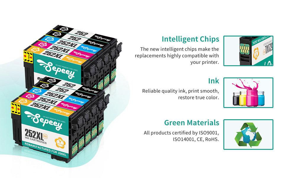 epson 252 ink cartridges combo pack