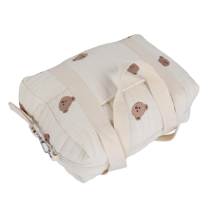 Baby Stroller Storage Bag, Zipper Embroidery Universal Stroller Caddy Organizer Handbag (Bear Bag) 18 2011230024611-2