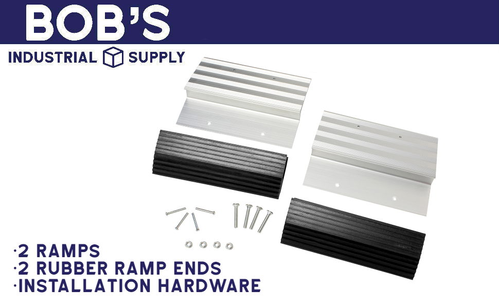 BISupply Truck Loading Ramp Ends 8in Aluminum Ramps