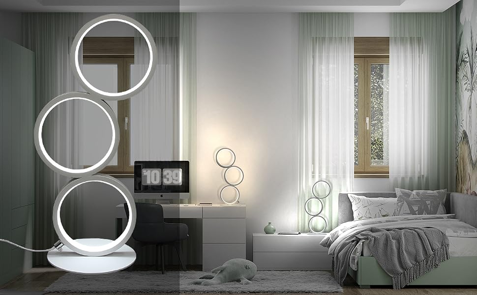 dreiflammige schreibtischlampe
