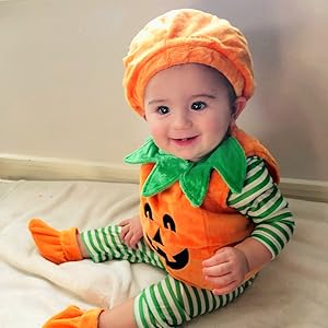 Toddler Baby Halloween Cute Pumpkin Fancy Costume