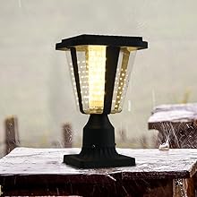 solar post light fixture