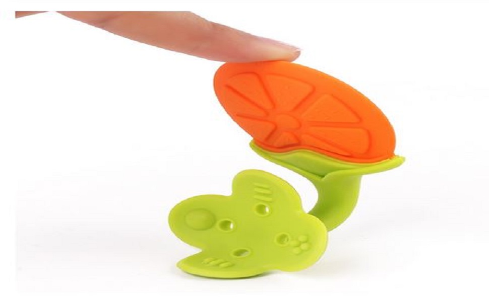 Buy Gilli shopee Baby Teether Silicone Teether for 6 to 12 Months Baby Bpa Free, Teething Toy