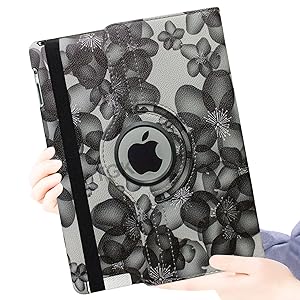 ipad leather rotating case cover