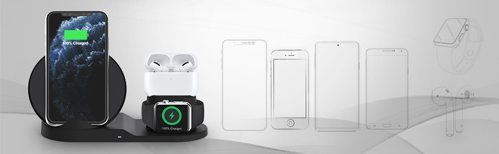 wireless charging stand for QI phone