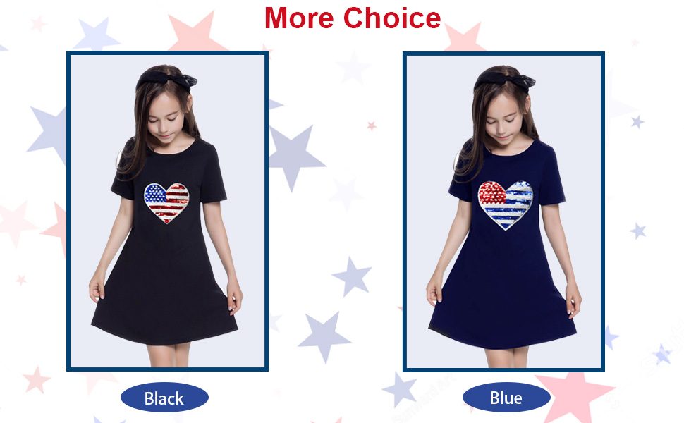  USA Flag Flip Sequin  Dresses