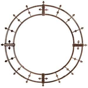 H Potter Garden Trellis Wrought Iron Round Metal Weather Resistant Yard Art
