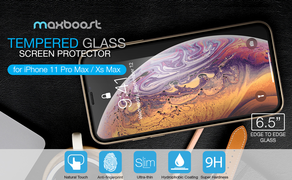 Maxboost iPhone xs Max screen protector