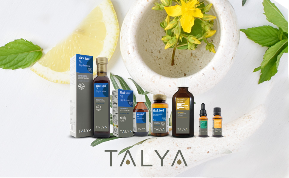 Talya Black Seed Oil 8.45oz High Thymoquinone Cold Pressed, no Pesticides, 100