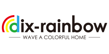 dix-rainbow logo wave a colorful home