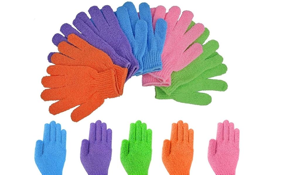 Buy Lukzer 1 Pair Body Scrubber Bath Gloves Spa Massage Body Cleaner