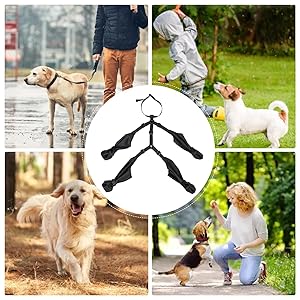 Ristyur Dog Boot Leggings,Breathable Paw Protector Booties With Suspenders For All-Weather - Cat Dog Shoe For Winter Snowy Day, Hot Pavement, Snow Hiking 17 Comfortable protection
