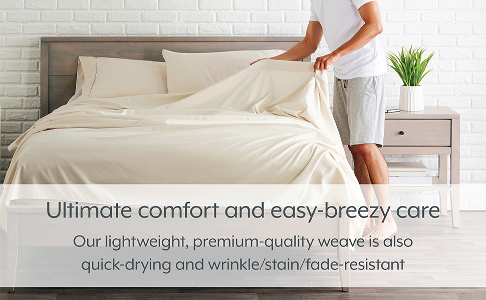 Bare Home Standard Pillow Shams Set of 2 Premium 1800