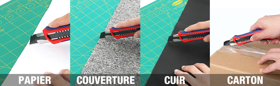 WORKPRO Lot De 100 Lames De Cutter 18mm, Lames Sécables En SK5 Avec Distributeur, Épaisseur: 0,5mm, Longeur: 100mm 16 1