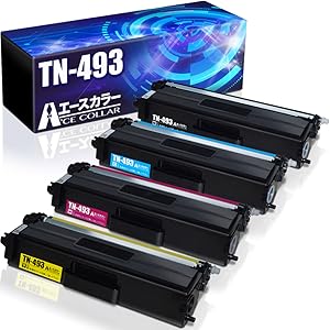 ブラザー純正　トナーカートリッジTN-493　4色セット Amazon.co.jp: [ セット品 ] BROTHER ブラザー TN-493 / TN493