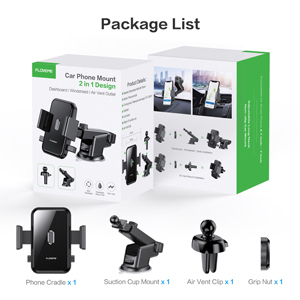 2 in 1 car phone holder mount