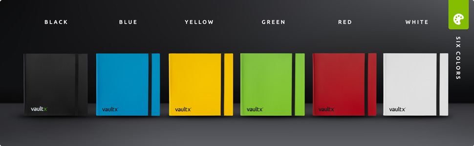 Vault X Strap Binders are available in 6 unique colors