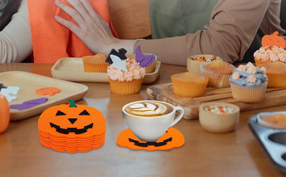 1枚130円 ハロウィンコースター ハロウィン柄コルク製コースター 3枚セット コースター ysk 通販