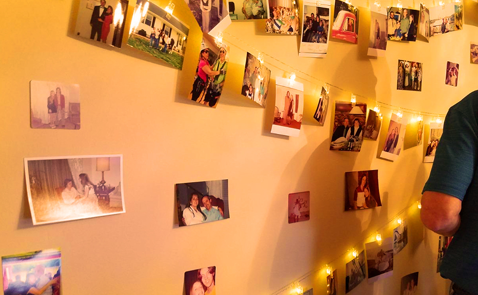 Betus 10 Ft 20 LEDs Photo Clips String Lights Battery