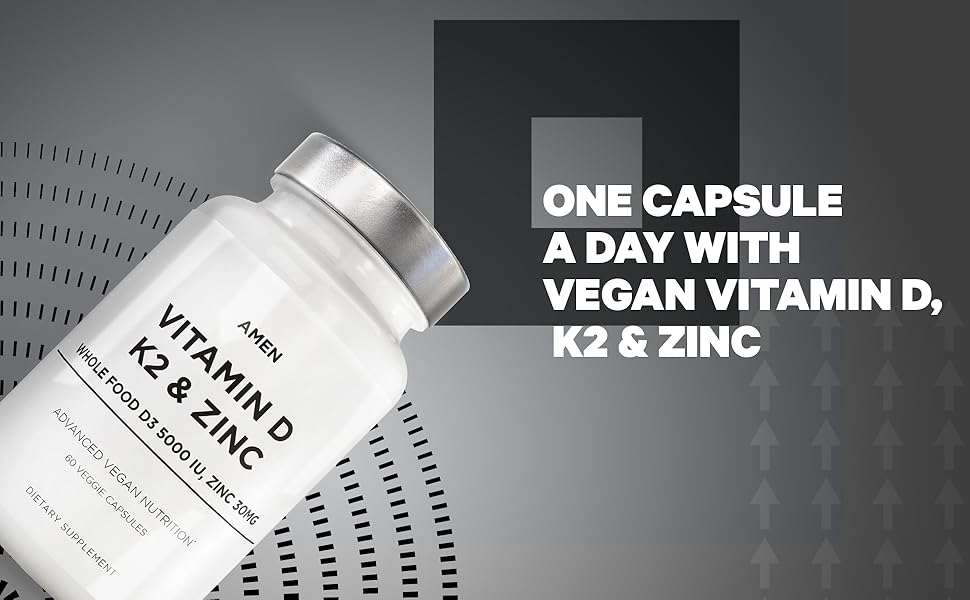 Amen Vitamin D K2 & Zinc One Capsule a Day