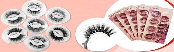 7 Pairs 3D Natural Eyelash Extension Soft Handmade Makeup Thick Long Multi-Layer False Eyelashes