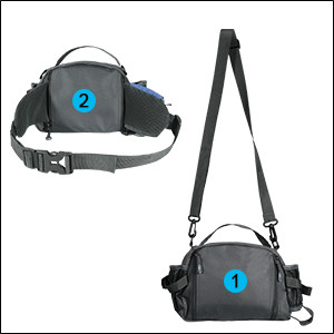 fishing fanny pack women men hiking running belt large black waist bag