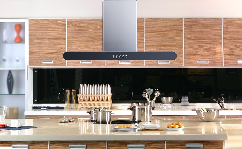 Winflo 30 In. Convertible Stainless Steel Island Range Hood