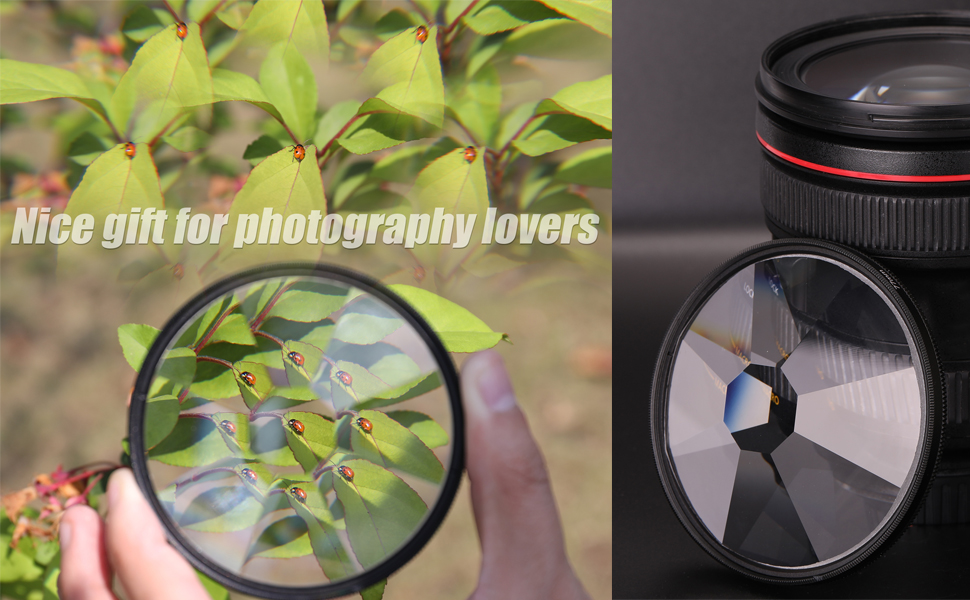 Docooler Kaleidoscope Prism Camera Glass Filter Variable Number of Subjects SLR Photography