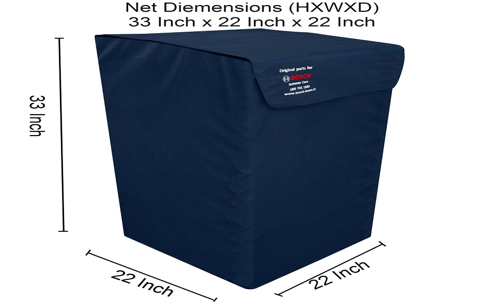 Bosch Top Load Washing Machine Dust Cover/Protective Cover Blue