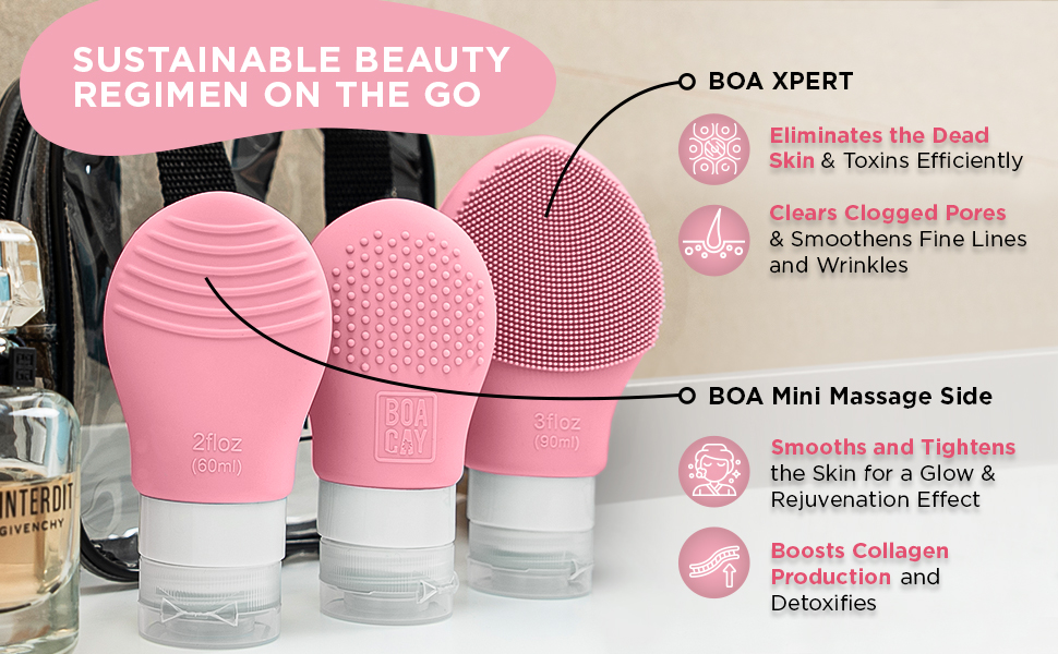 silicone travel container toiletry squeeze bottle oz small refillable set traveling lid women label